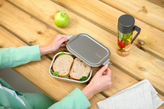 ظرف غذا متوسط استیل مات برابانتیا brabantia - تصویر 2