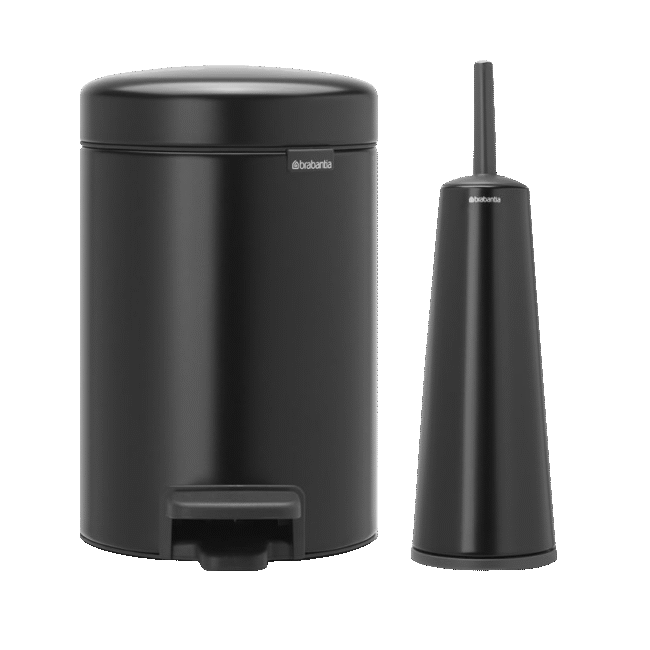 ست سطل ۳ لیتر و توالت شو مشکی برابانتیا brabantia