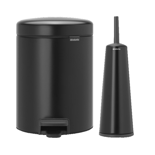 ست سطل ۵ لیتر و توالت شو مشکی برابانتیا brabantia
