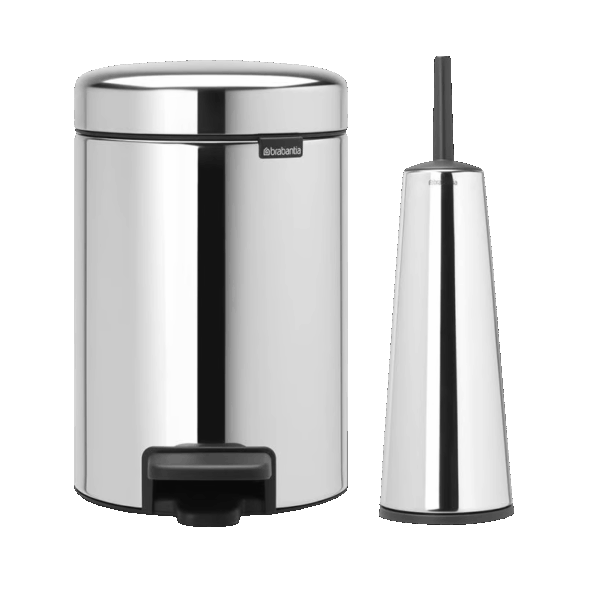 ست سطل ۳ لیتر و توالت شو استیل براق برابانتیا brabantia