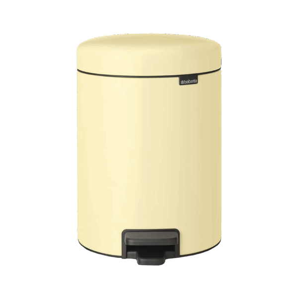 سطل زباله 5 لیتر پدالی زرد ملایم برابانتیا brabantia