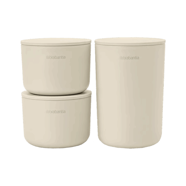 ست ۳ عددی ظرف اکسسوری بژ (کرم) برابانتیا brabantia