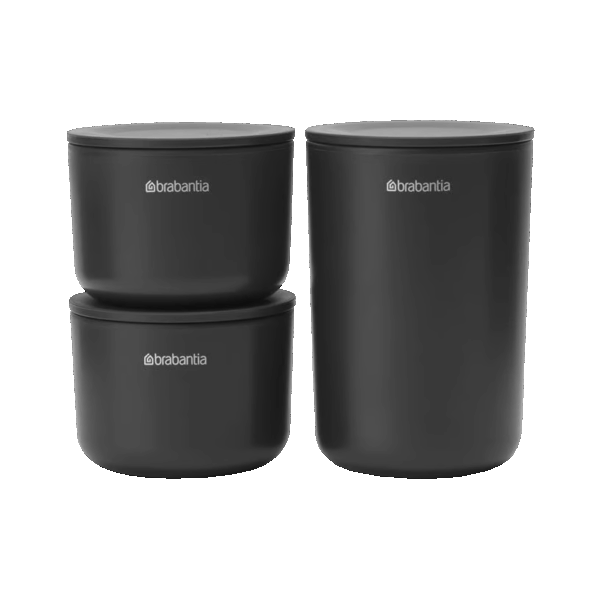 ست ۳ عددی ظرف اکسسوری مشکی برابانتیا brabantia