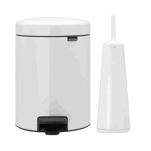 ست سطل ۵ لیتر و توالت شو سفید برابانتیا brabantia