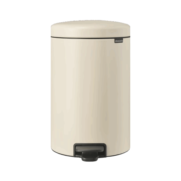 سطل زباله 20 لیتر پدالی بژ (کرم) برابانتیا brabantia
