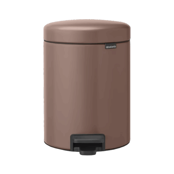 سطل زباله 5 لیتر پدالی قهوه ای برابانتیا brabantia