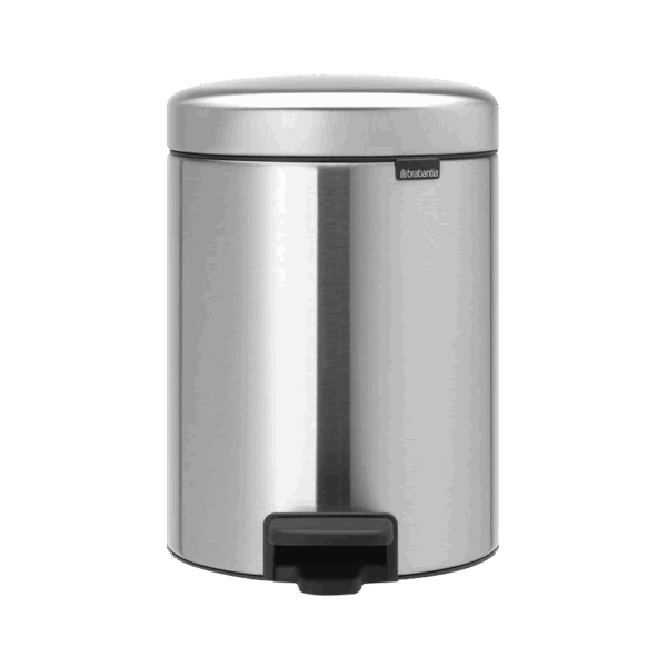 سطل زباله 5 لیتر پدالی استیل مات برابانتیا brabantia