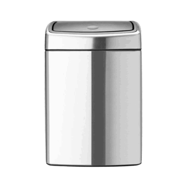 سطل زباله 10 لیتر تاچ استیل مات ضد اثر انگشت برابانتیا brabantia