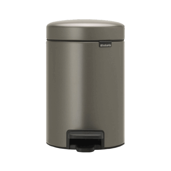 سطل زباله 3 لیتر پدالی پلاتینیوم برابانتیا brabantia