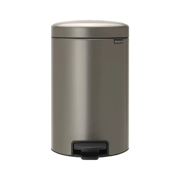 سطل زباله 12 لیتر پدالی پلاتینیوم برابانتیا brabantia