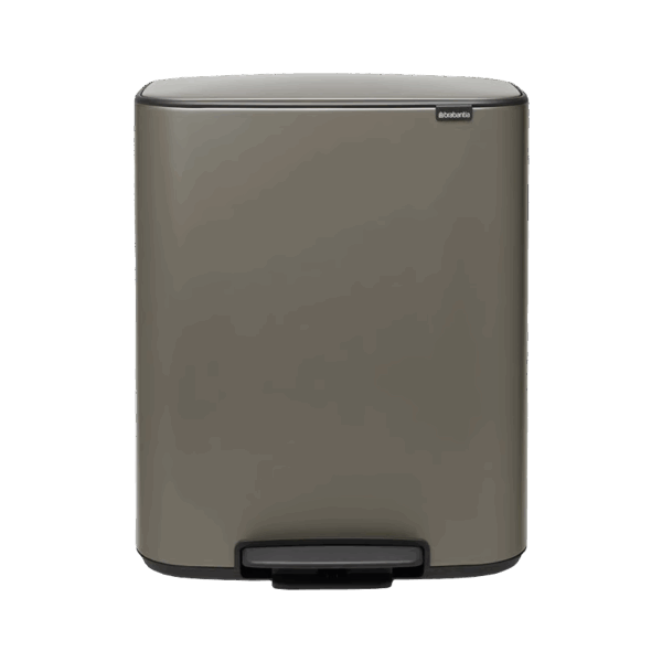 سطل زباله 60 لیتر پدالی پلاتینیوم برابانتیا brabantia