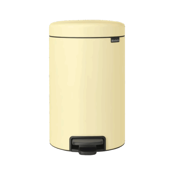 سطل زباله 12 لیتر پدالی زرد ملایم برابانتیا brabantia