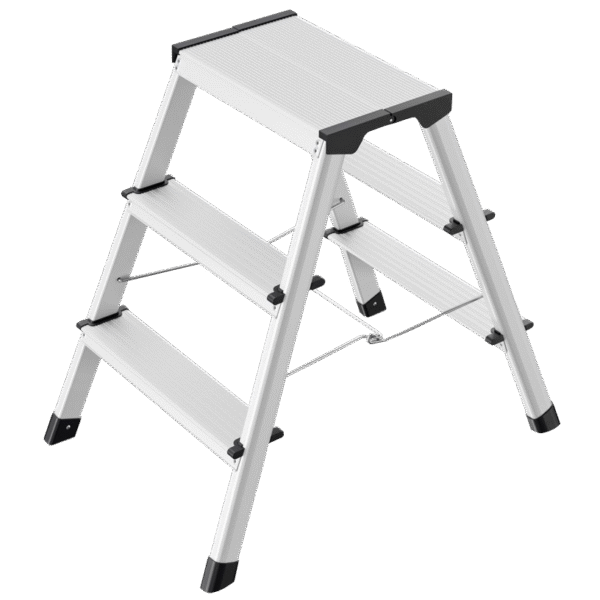 نردبان سه پله هایلو آلمان مدل D60 دو طرفه hailo