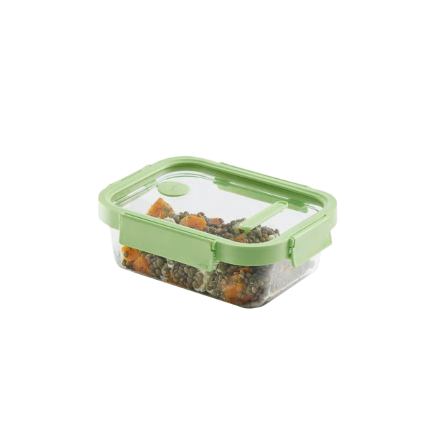 ظرف نگهدارنده شیشه ای مربع 1050 میلی لیتر لکوئه اسپانیا lekue 🇪🇸