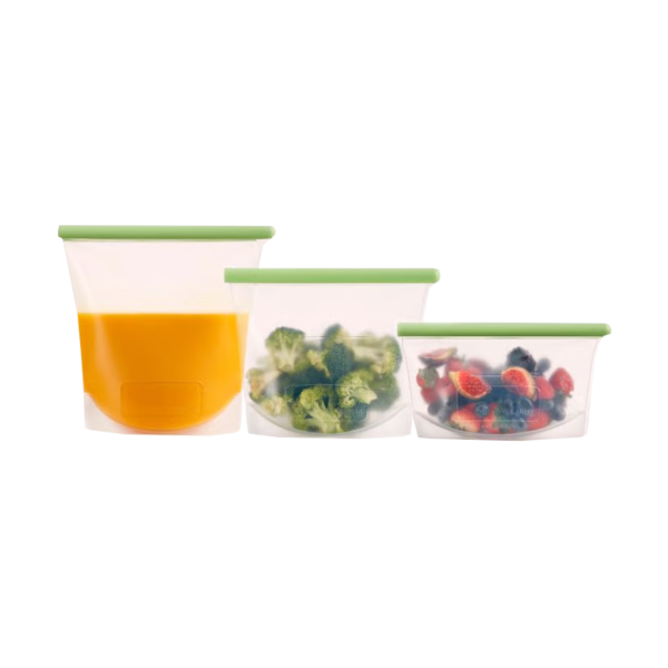 ست 3 عددی کیسه نگهدارنده سیلیکونی لکوئه اسپانیا lekue 🇪🇸